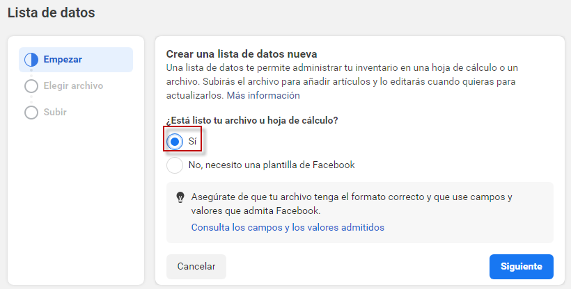 Página empezar